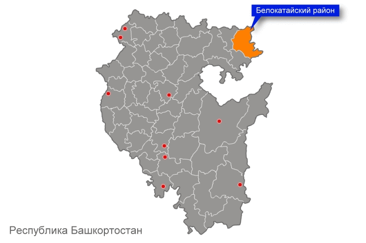 Спутниковая карта белокатайского района