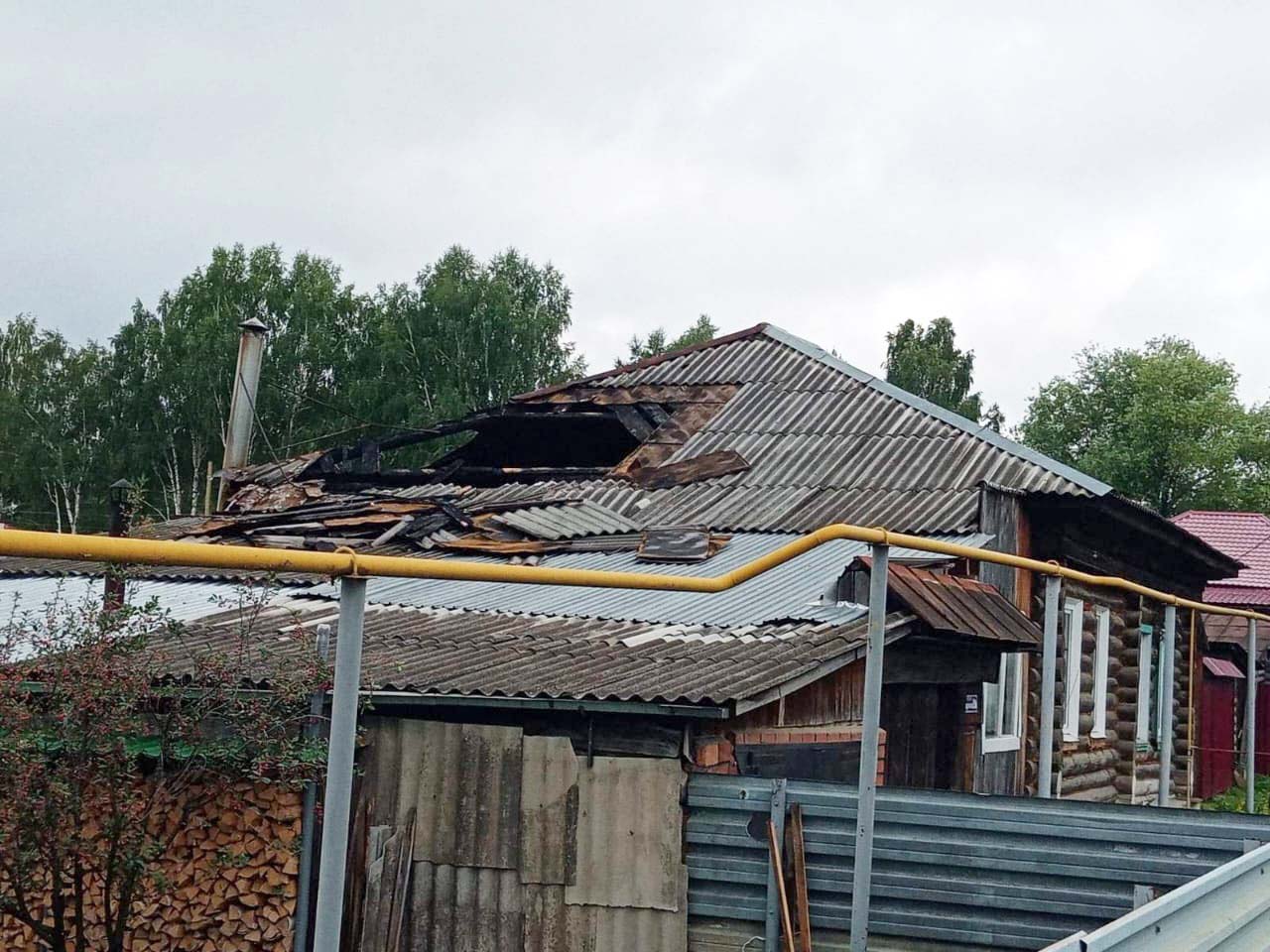 Вечером в воскресенье в Кусе произошел пожар